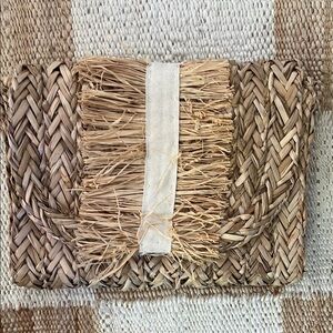Natural Straw Clutch Bag